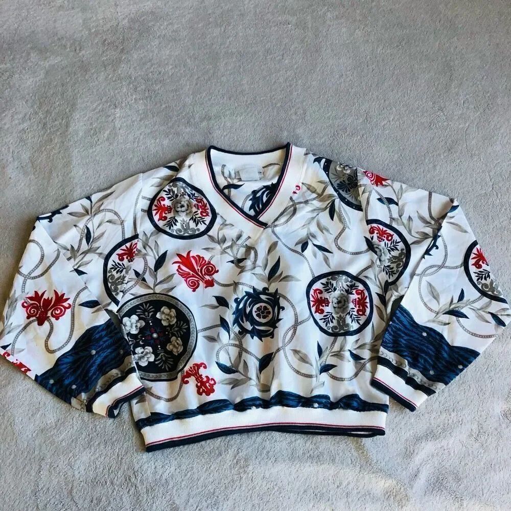 Vintage Marcia Silky V-Neck Sweater Blouse